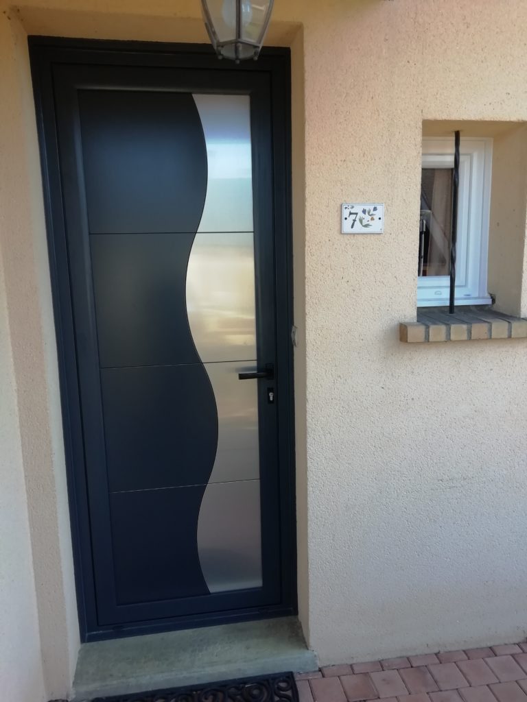 Porte d'entrée aluminium contemporain Appiano