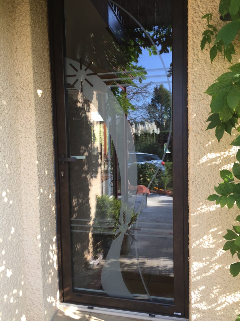 Porte d'entrée aluminium contemporain Appiano